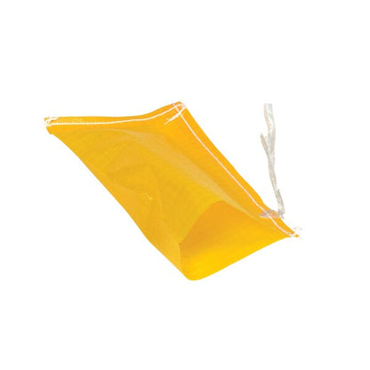 12"x8"x1/16" Yellow Polypropylene Woven Part Bag, 12", Yellow