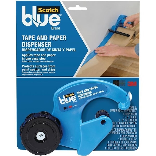 M1000 Tape and Paper Dispenser, 2 in Max Tape W, Blue