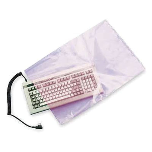 Open Poly Bags, 4 mil, Pink, None, 1000 PK