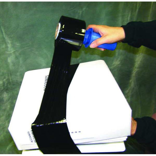 Stretch Wrap, 3" W x 1000 ft. L, 80 ga, Cast Style, Black, Standard Duty