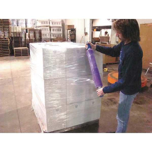 Stretch Wrap, 20" W x 800 ft. L, 120 ga, Blown Style, Purple, Heavy Duty