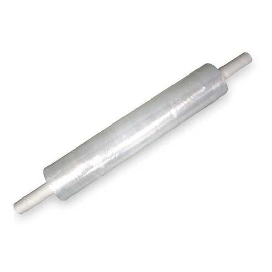 Hand Stretch Wrap, 20 in W x 1000 ft L, 80 ga, Cast Style, Clear, Standard Duty
