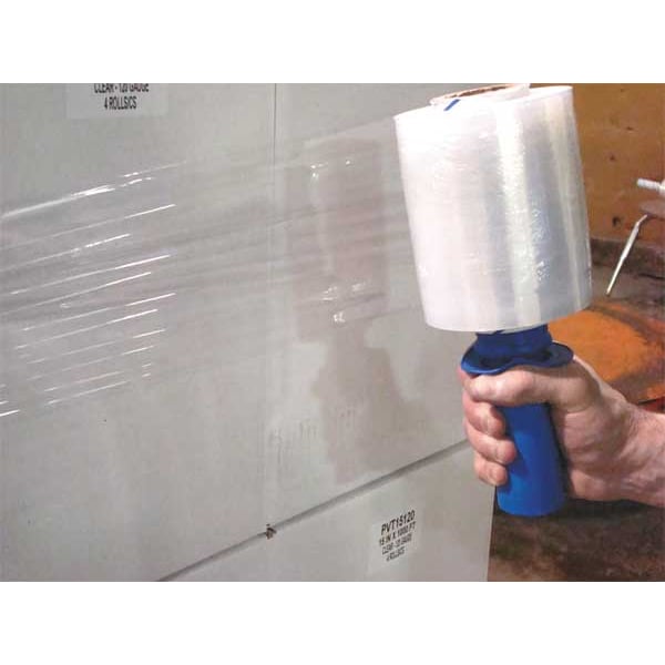 Stretch Wrap, 5" W x 650 ft. L, 120 ga, Clear, Heavy Duty