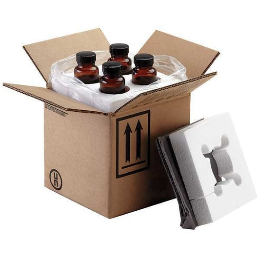 HAZMAT Shipping Kit, (4) 8 oz Bottles, PK4