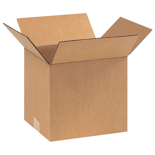 Corrugated Boxes, 9" x 8" x 8", Kraft, 25/Bundle