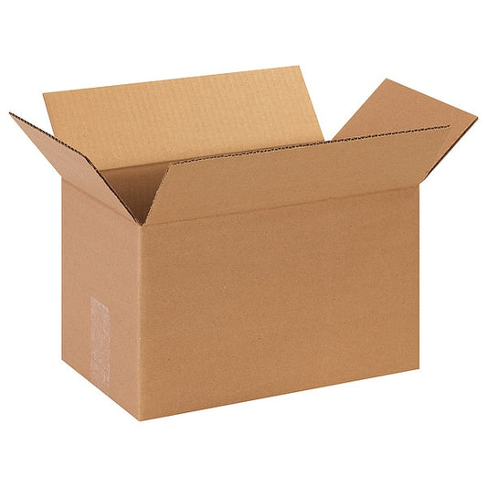 Long Corrugated Boxes, 13" x 8" x 8", Kraft, 25/Bundle