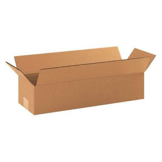 Long Corrugated Boxes, 19" x 6" x 4", Kraft, 25/Bundle