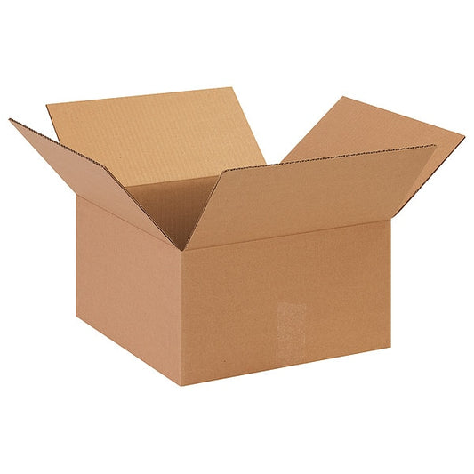Corrugated Boxes, 13 1/2" x 13 1/2 x 7 1/2", Kraft, 25/Bundle