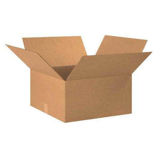 Corrugated Boxes, 18 1/2" x 18 1/2" x 9", Kraft, 20/Bundle