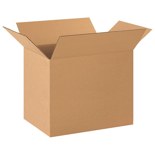 Corrugated Boxes, 20" x 14" x 16", Kraft, 20/Bundle