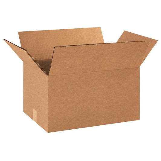 Double Wall Boxes, 18" x 12" x 10", Kraft, 15/Bundle