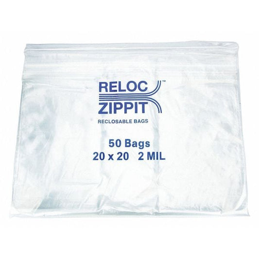 Reclosable Poly Bag 2-MIL, 20"x 20", Clear