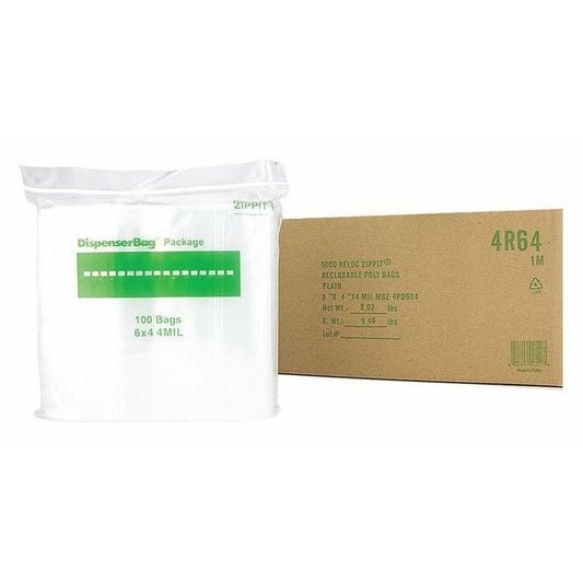 Reclosable Poly Bag 4-MIL, 6"x 4", Clear