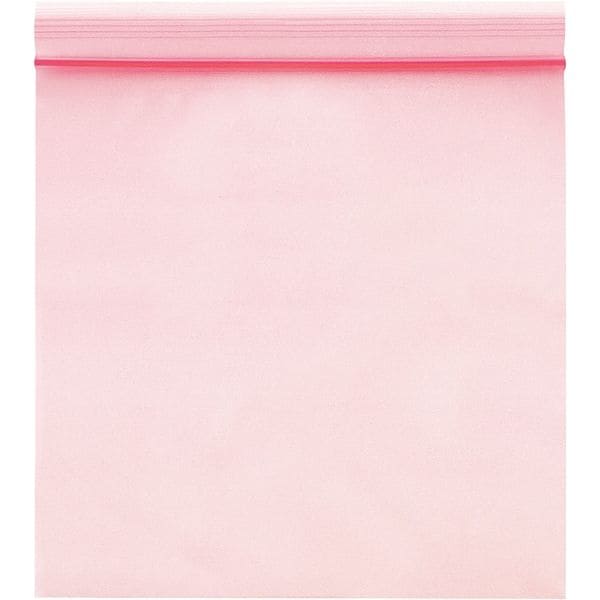 Anti-Slip, 4 mil, Reclosable Poly Bag, 3x5", Package Quantity 1000, 5" L, 3" W, Pink