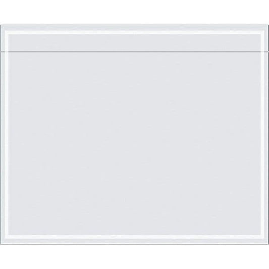 Tape Logic® "Clear Face" Document Envelopes, 5 1/2" x 4 1/2", Clear, 1000/Case