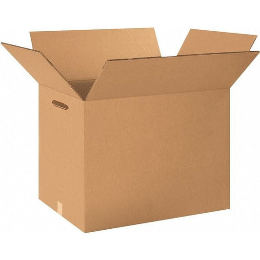 Double Wall Boxes with Hand Holes, 24" x 18" x 18", Kraft, 10/Bundle