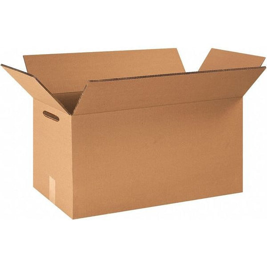 Double Wall Boxes with Hand Holes, 24" x 12" x 12", Kraft, 15/Bundle