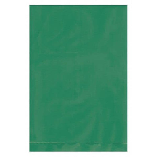 Flat Poly Bags, 4" x 6", 2 mil, Green, 1000 PK