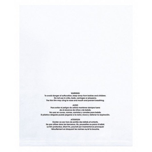 Flat Suffocation Warning Bags, 9" x 12", Clear, 100 PK