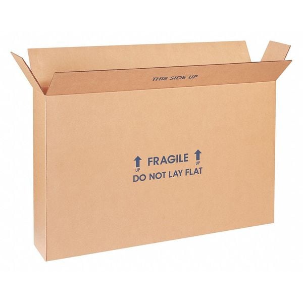 FOL Flat Panel TV Boxes, 28 x 6 x 20", Kraft, 5/Bundle