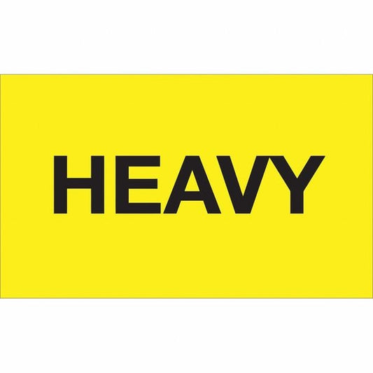 Tape Logic® Labels, " Heavy", 3" x 5", Fluorescent Yellow, 500/Roll