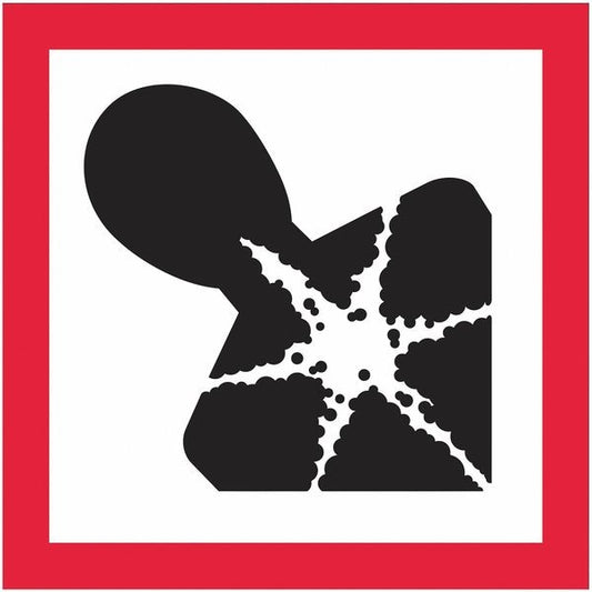 Tape Logic® Pictogram Labels, Health Hazard, 1" x 1", Black/Red/White, 500/Roll
