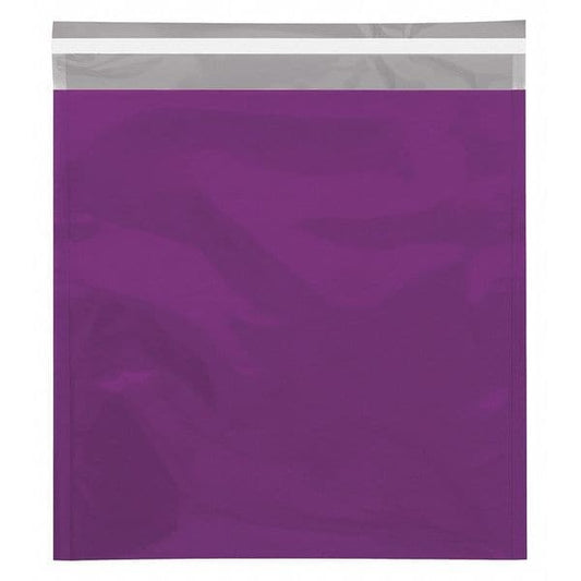 Metallic Glamour Mailers, 10 3/4" x 13", Purple, 250/Case