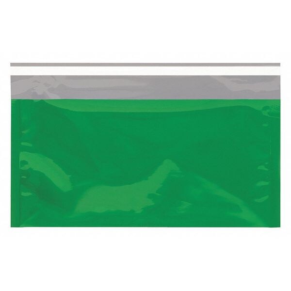 Metallic Glamour Mailers, 6 1/4" x 10 1/4", Green, 250/Case