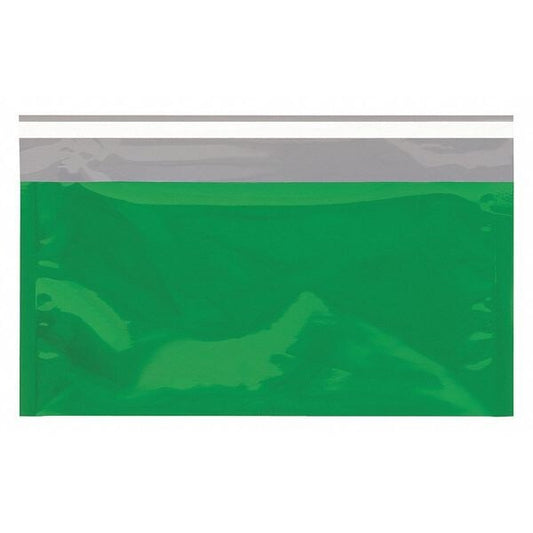 Metallic Glamour Mailers, 6 1/4" x 10 1/4", Green, 250/Case