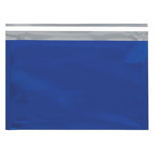 Metallic Glamour Mailers, 9 1/2" x 12 3/4", Blue, 250/Case