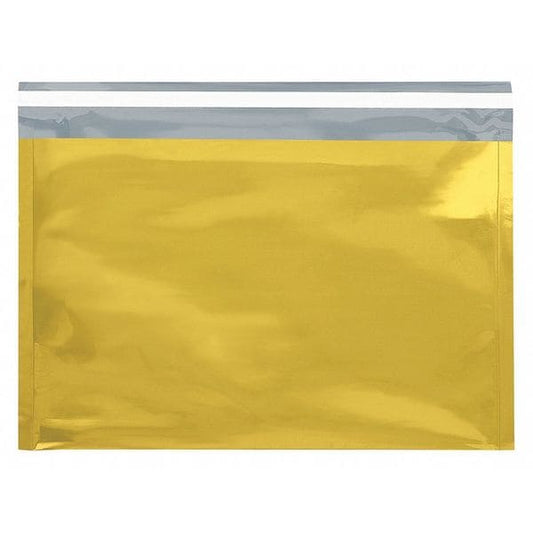 Metallic Glamour Mailers, 9 1/2" x 12 3/4", Gold, 250/Case