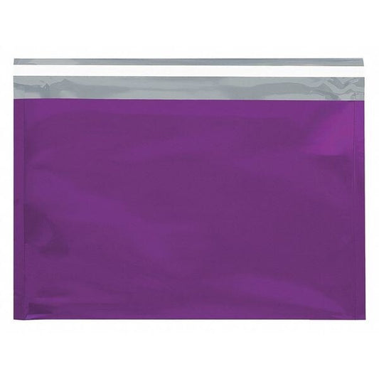 Metallic Glamour Mailers, 9 1/2" x 12 3/4", Purple, 250/Case