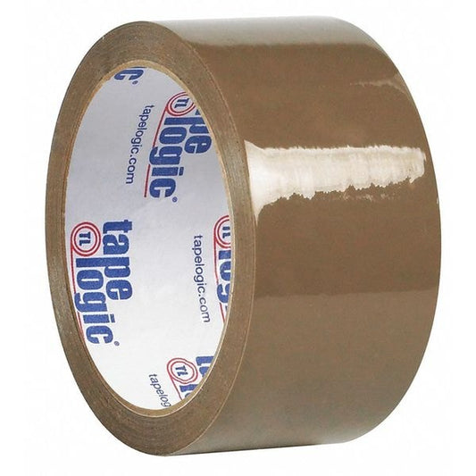 Tape Logic® #50 Natural Rubber Tape, 1.9 Mil, 2" x 55 yds., Tan, 6/Case