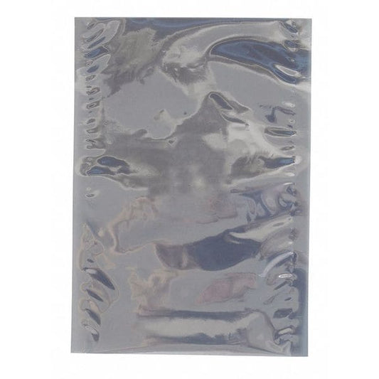 Open End Static Shield Bags, 8" x 10", Transparent, None, 100 PK