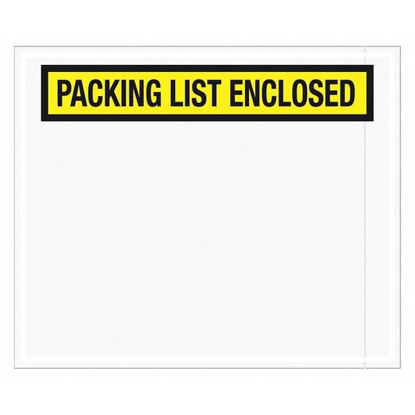Tape Logic® "Packing List Enclosed" Envelopes, 10" x 12", Yellow, 500/Case