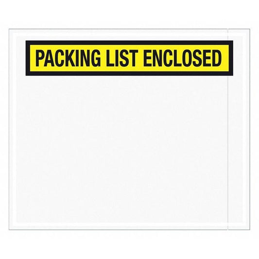 Tape Logic® "Packing List Enclosed" Envelopes, 10" x 12", Yellow, 500/Case