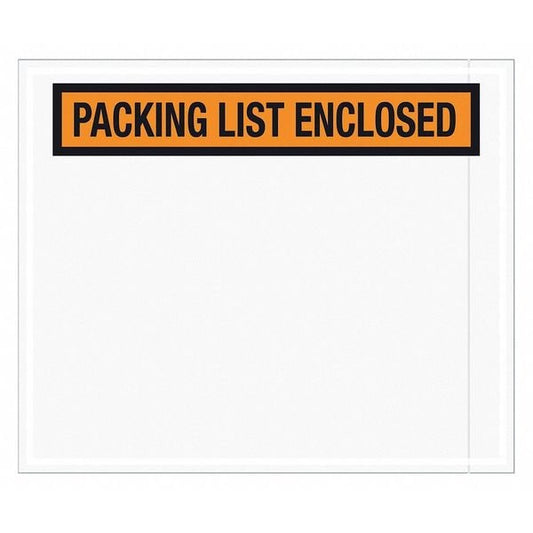Tape Logic® "Packing List Enclosed" Envelopes, 10" x 12", Orange, 500/Case