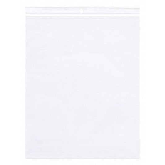 Poly Bags W/Hang Hole, 12" x 15", 4 mil, Clear, 1000 PK