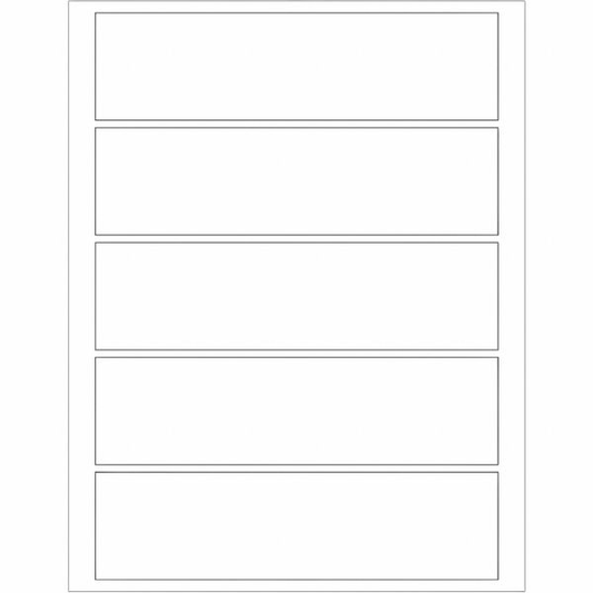 Tape Logic® Rectangular Laser Labels, 7 1/2" x 2", White, 500/Case