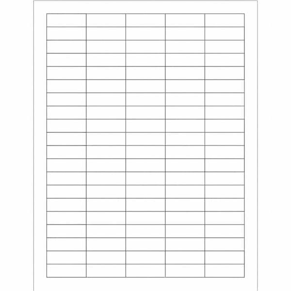 Tape Logic® Rectangular Laser Labels, 1 1/2" x 1/2", White, 10000/Case