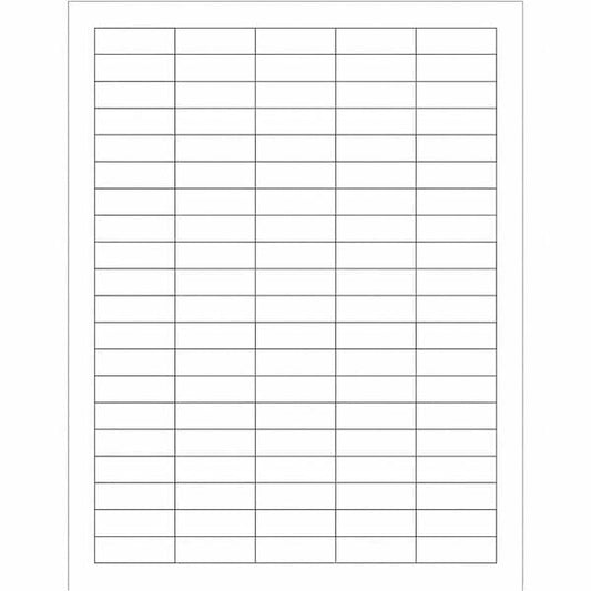 Tape Logic® Rectangular Laser Labels, 1 1/2" x 1/2", White, 10000/Case