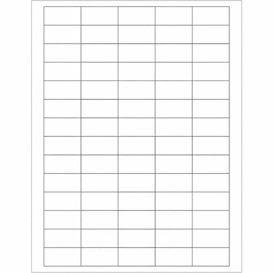 Tape Logic® Rectangular Laser Labels, 1 1/2" x 3/4", White, 7000/Case