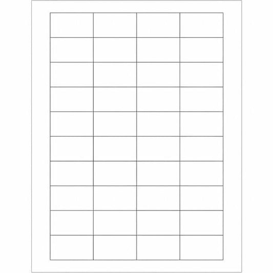 Tape Logic® Rectangular Laser Labels, 1 3/4" x 1", White, 4000/Case