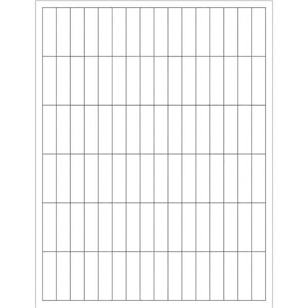 Tape Logic® Rectangular Laser Labels, 1/2" x 1 3/4", White, 9600/Case