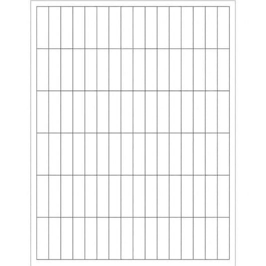 Tape Logic® Rectangular Laser Labels, 1/2" x 1 3/4", White, 9600/Case