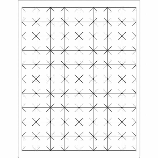 Tape Logic® Rectangular Laser Labels, 1" x 1", White, 8000/Case