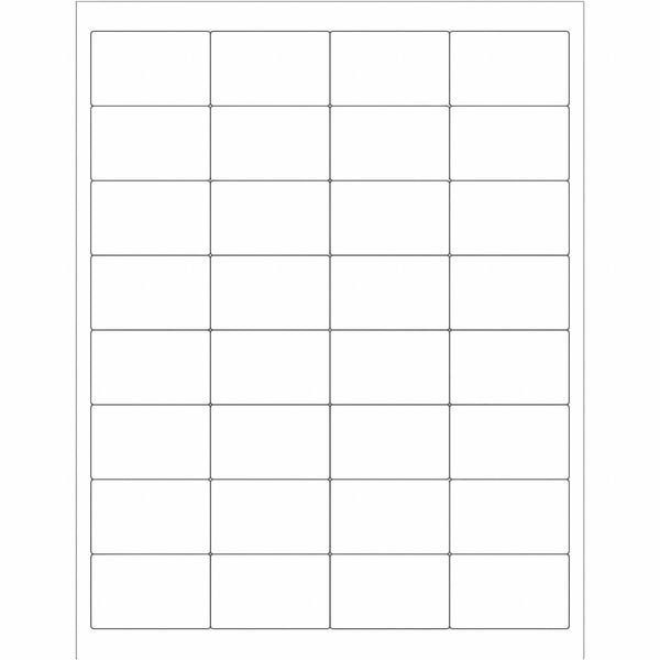 Tape Logic® Rectangular Laser Labels, 2" x 1 1/4", White, 3200/Case