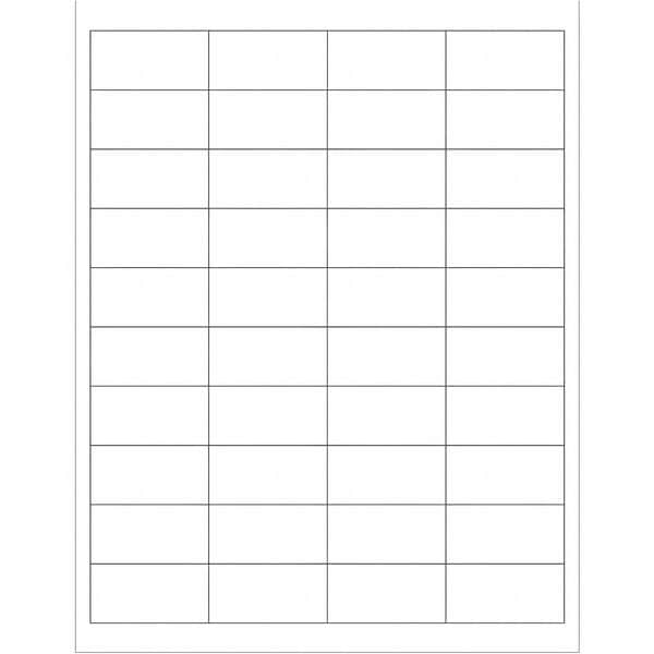 Tape Logic® Rectangular Laser Labels, 2" x 1", White, 4000/Case