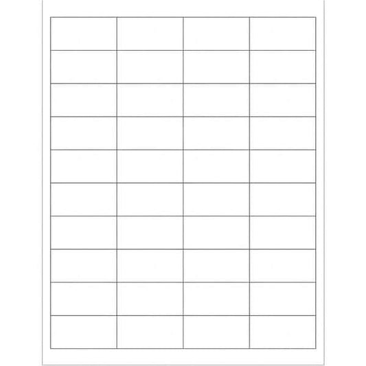 Tape Logic® Rectangular Laser Labels, 2" x 1", White, 4000/Case