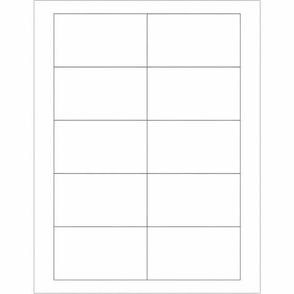 Tape Logic® Rectangular Laser Labels, 3 1/2" x 2", White, 1000/Case
